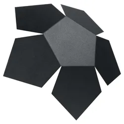 Wandleuchte Wandlampe Stahl Schwarz Blüten-Design H 30 cm Wohnzimmer Esszimmer