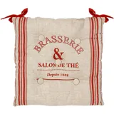 Atmosphera Stuhlgalette Bistrot 40 x 40 cm Rot