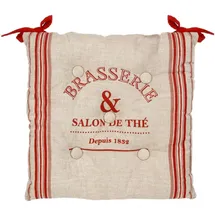Atmosphera Stuhlgalette Bistrot 40 x 40 cm Rot