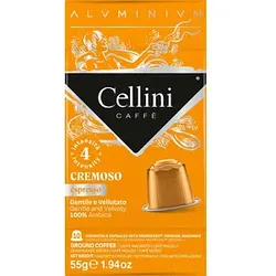 Cellini ESPRESSO CREMOSO  Kaffeekapseln Arabicabohnen 10 Portionen