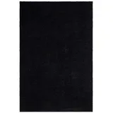 Carpet City Shaggy, Teppich Hochflor Langflor, Einfarbig uni schwarz, weich, Wohnzimmer, Größe: 133 x 190 cm