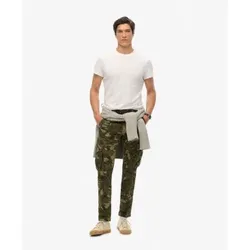 Superdry für Herren. M7011132A Cargo-Hose in grünem Tarnmuster (33), Lässig, Camouflage, Baumwolle