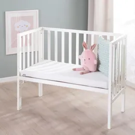 roba Beistellbett 2in1 Weiß 45 x 90 cm