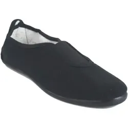Bienve  Schuhe 100 schwarze Leinwand  in Schwarz, 39