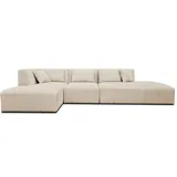 best mobilier Victoire Ecksofa links, – 5-sitzer – aus Cord Beige