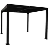 Jet-Line Gartenpavillon Dubai II 3 x 3 m Anthrazit/Schwarz