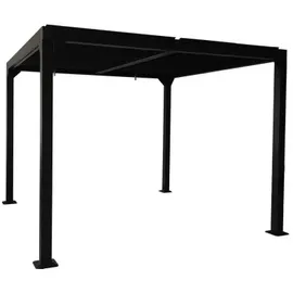 Jet-Line Gartenpavillon Dubai II 3 x 3 m Anthrazit/Schwarz