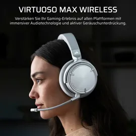 Corsair Virtuoso MAX Wireless Gaming-Headset Silber