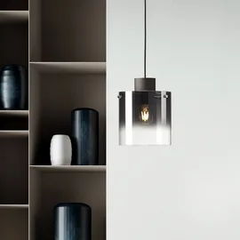 Brilliant Beth 1-flg. 20 cm zylinderförmig braun/rauchglas