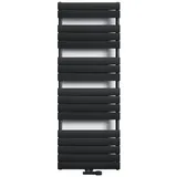 doporro Design Badheizung Flachheizkörper 160x60cm Anthrazit Paneelheizkörper Einlagig Horizontal Mittelanschluss Badheizkörper