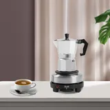 Coffee Urn 3 Tassen Elektrische Single Hot Plate Espressokocher Mokkakannen 500w