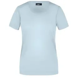 Damen Rundhals T-Shirt JN901, hellblau, Größe M - hellblau - M
