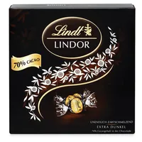 Lindt Lindor Kugeln Dark 70% in einer Präsent Box, 186g