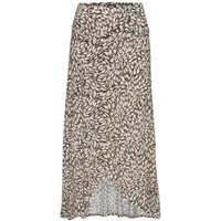 Buffalo Maxirock Damen Schwarz/Taupe Bedruckt 36