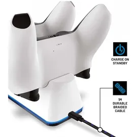STEALTH Twin Charging Dock Halterung Weiß PS5