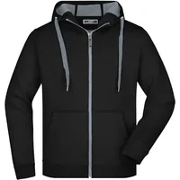 James & Nicholson James® & Nicholson Kapuzen-Sweatjacke Doubleface JN355