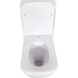 Sanicomfort Aliki Square Stand-WC mit WC-Sitz Weiß