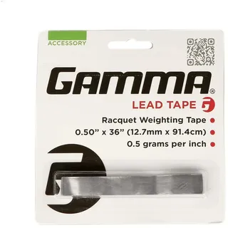 Gamma Lead Tape Bleiband Für Tennisschläger, grau, M