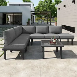 stilvora Gartenlounge-Set 6-tlg. Grau