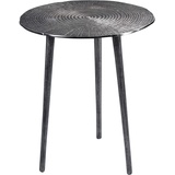 M2 Kollektion Kumar 1 Couchtisch/Beistelltisch/Tischset, Metall, grau, silber, Durchmesser 40cm, Höhe 47cm