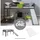 Homestyle4u Hochbett 90 x 200 cm Kiefer massiv grau