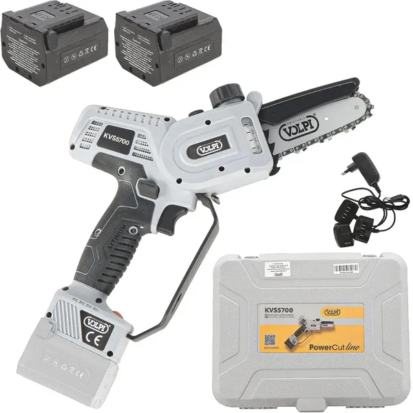 Volpi KVS5700 - Akku-Handkettensäge - 2x21.6V 2.5Ah