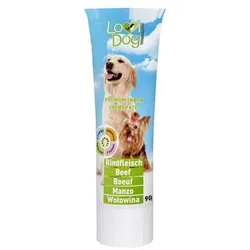 Lovi Dog Snack Cremepastete Rind - Hundepastete in der Tube, mit Rindfleisch und Vitaminen 90g