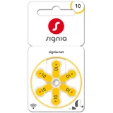 Signia Gr. 10 Hörgerätebatterien 6er Blister PR70 Gelb 24610 Sig10 24610313436