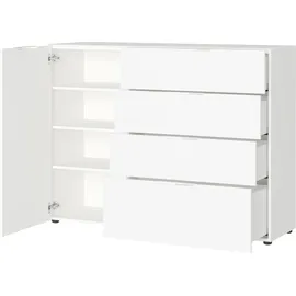 Germania Sideboard Oakland 134 x 102 x 42 cm Weiß