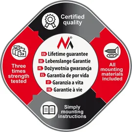 Maclean Brackets Maclean MC-778 TV-Halterung (55 Schwarz