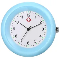 JewelryWe Schwesternuhr Krankenschwesteruhr Taschenuhr Stethoskop: Blau Analog Quarz Uhr Damen Herren leicht lesbare Stethoskopuhr Arbeitsuhr für Krankenschwestern Ärzte Pflege