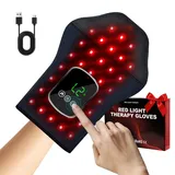 Rotlichtlampe Handschuhe mit 5 Rotlicht-Einstellungen, 3 Temperatureinstellungen und 3 Timer-Einstellungen,Kabellose und tragbare Heizhandschuhe, geeignet für den Einsatz zu Hause und im Büro
