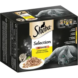 Sheba Selection in Sauce Geflügel Nassfutter 24 x 85 g