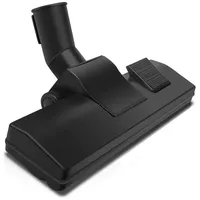 BAYLI Staubsauger Bodendüse 32,5 mm Universal Staubsaugerdüse für Teppich und Hartboden | Staubsaugerfuß Laminat | Kombidüse mit 2 Rollen | Fadenh... - Schwarz