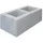 Diephaus Mauerstein LISCO mit Glimmer 45 x 22,5 x 16,5 cm hellgrau