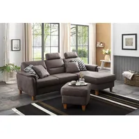 Home Affaire Polsterhocker Palmera 58 x 48 x 58 cm Grau