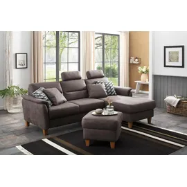 Home Affaire Polsterhocker Palmera 58 x 48 x 58 cm Grau