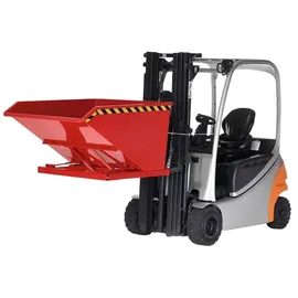 R+R INDUSTRIETECHNIK RR Industrietechnik Muldenkipper Typ RTK-150 2370x1450x780mm 1500dm3 RAL 3000 Feuerrot