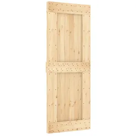 vidaXL Narvik rechts 80 x 210 cm Braun/Schwarz