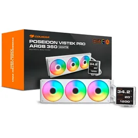 Cougar CPU Wasserkühlung Poseidon Vistek Pro 360,ARGB,Weiß