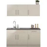 WIHO KÜCHEN Pantryküche »Cali«, ohne E-Geräte, Breite 160 cm beige