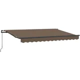 vidaXL Einziehbare Markise 2,5 x 2 m taupe