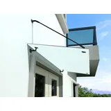 BuyLando.Shop Vordach 200 x 90 cm schwarz
