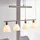 LINDBY Simeon 4-flg. dimmbar 72,5 cm Glas/Metall