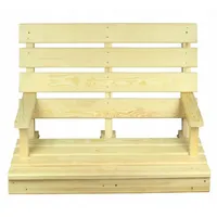 QLS Sitzbank aus Holz 120cm Sitz zur Schaukel Hollywoodschaukel