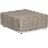 SonnenPartner Lounge-hocker Residence Alu/polyrattan Stone-grey Mit Kissen Sitzhocker - Sonnenpartner