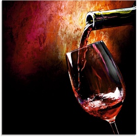 Artland Glasbild »Wein - Rotwein«, Getränke, (1 St.),