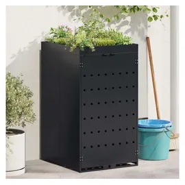 vidaXL Rollabfallbehälter 240 l Schwarz