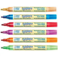 Glitzer Porzellan- & Dekostifte Farbpackung B (Set B) Farben