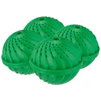 Relaxdays Grüner Waschball 4er Set grün